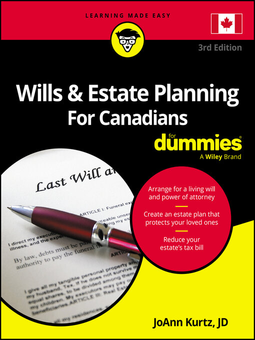 Title details for Wills & Estate Planning For Canadians For Dummies by JoAnn Kurtz - Wait list